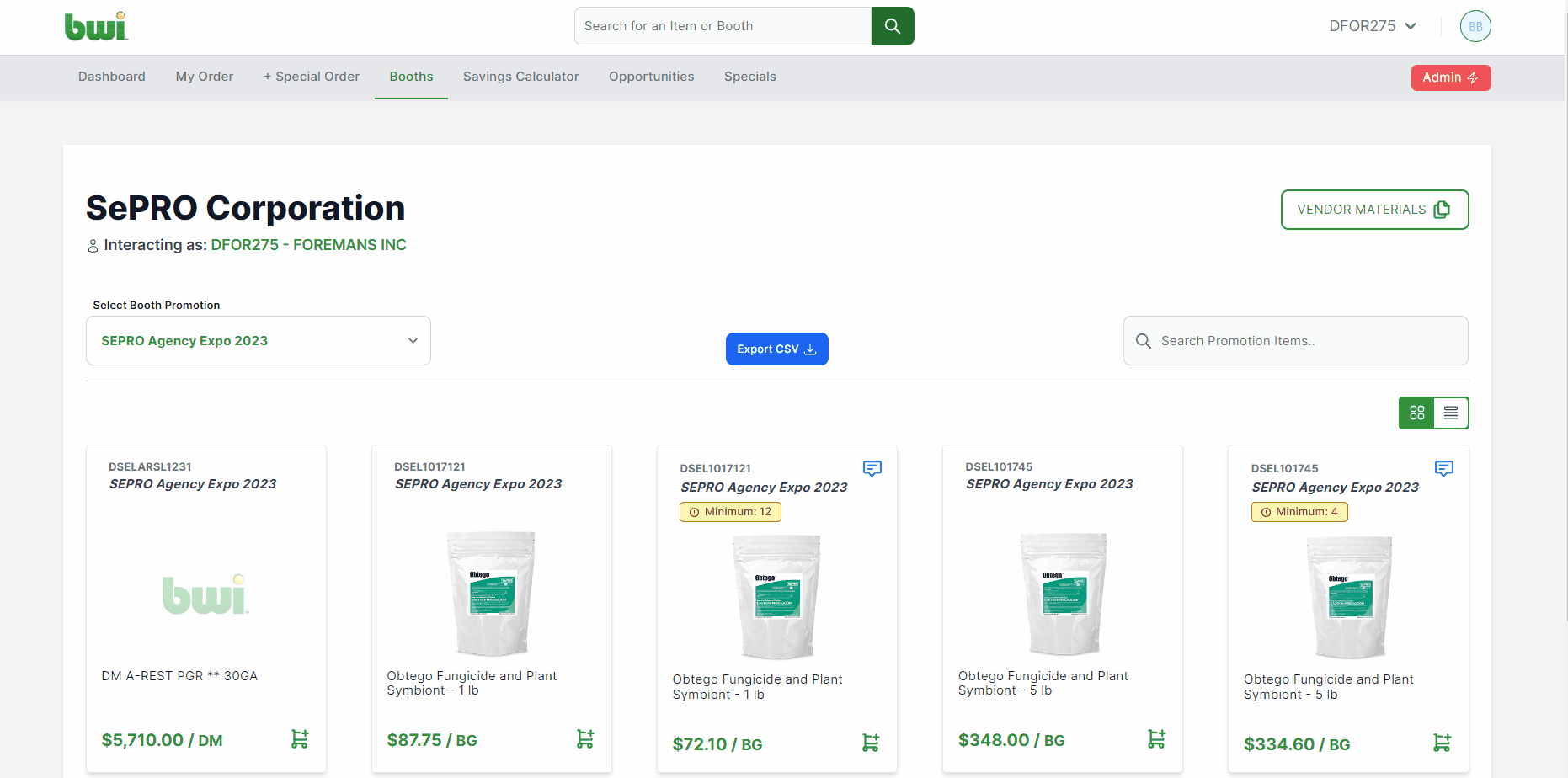 Online Booth Preview